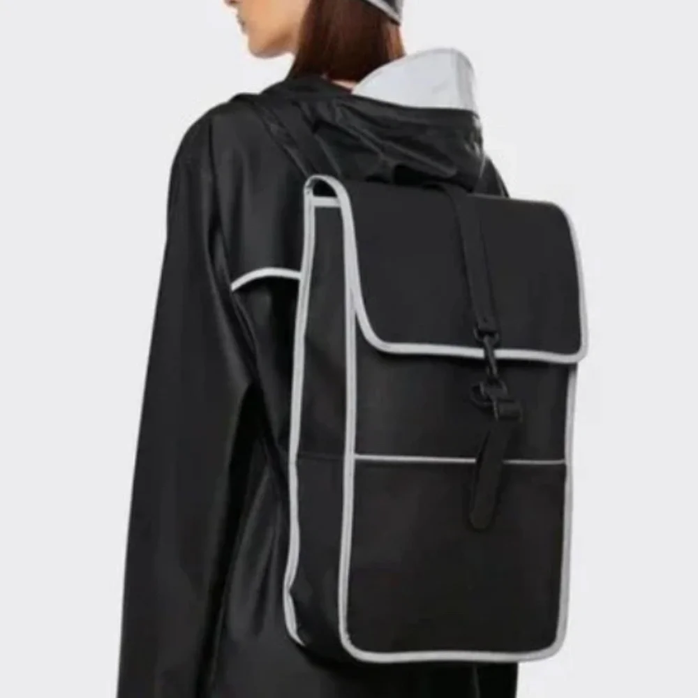RAINS | Reflective Backpack | Black Unisex | 14090 | New with Tags